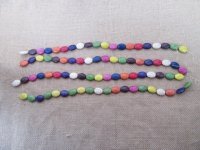 6Strands X 20Pcs Oval Gemstone Beads Mixed 20x15x8mm