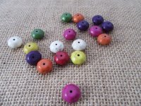 400Grams Flat Round Gemstone Beads Mixed 12x8mm