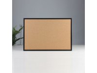 1X Cork Notice Board Wood Framed Memo Bulletin Board Office Home