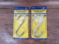 6Pkts x 3Pcs Heavy S-Shaped Pot Rack Hooks 15cm Long 6Pkts x 3Pcs Heavy S-Shaped Pot Rack Hooks 15cm Long