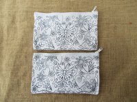 12Pcs Butterfly Printed Pencil Case Zipper Bag Pouch Purse
