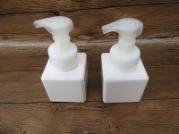 6Pcs White Comestic Shampoo Lotion Refill Press Bottle 250ml