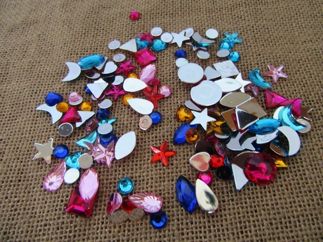 12Packs x 20g Flatback Acrylic Gemstones Rhinestones Assorted 12Packs x 20g Flatback Acrylic Gemstones Rhinestones Assorted