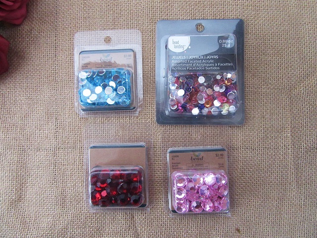 12Sheets Flatback Acrylic Gemstones Rhinestones Retail Package 12Sheets Flatback Acrylic Gemstones Rhinestones Retail Package