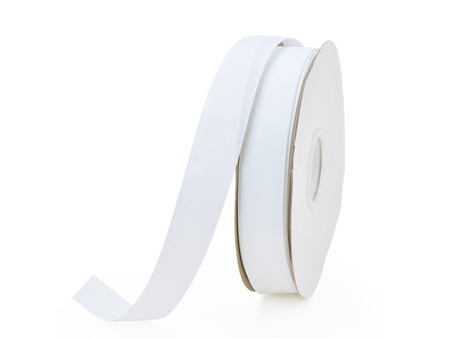 1Rolls X 100Yards White Grosgrain Ribbon 38mm - Click Image to Close