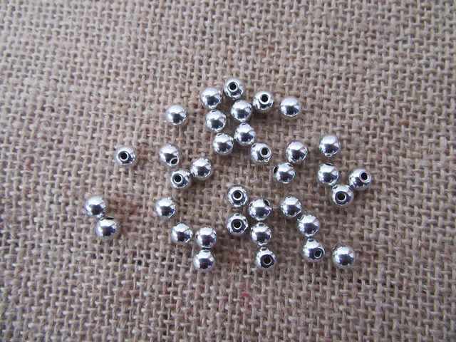 600Pcs Metal Round Spacer Beads 6mm for DIY Jewellery Making