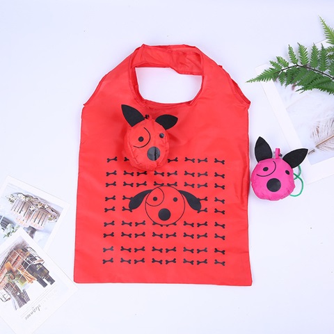 10Pcs Dog Puppy Foldable Shopping Shoulder Bags Mixed - Click Image to Close