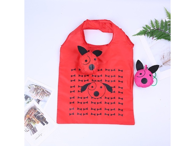 10Pcs Dog Puppy Foldable Shopping Shoulder Bags Mixed