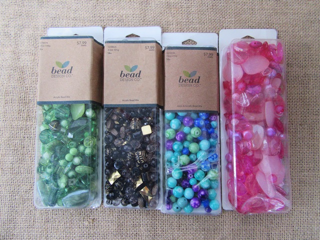 6Package Boxed Various Beads for Crafts Jewellery Making Assorte - Click Image to Close