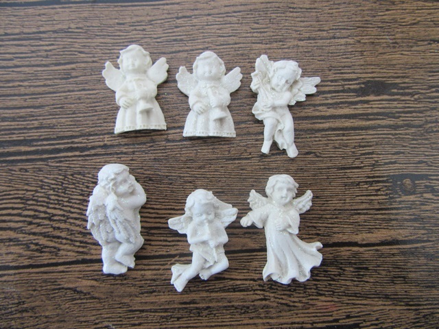 50Pcs Vivid Flatback Angel Scrapbooking Cards Crafts Embellishme 50Pcs Vivid Flatback Angel Scrapbooking Cards Crafts Embellishme
