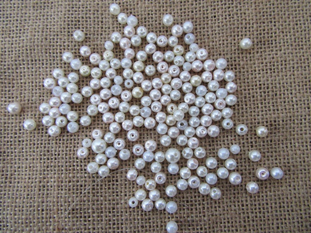 500Grams Simulate Pearl Loose Spacer Beads 6-8mm Dia. - Click Image to Close