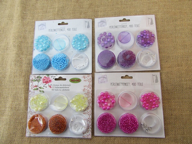 4Sheets Loose Beads Jewelry Making Set Retail Package 4Sheets Loose Beads Jewelry Making Set Retail Package