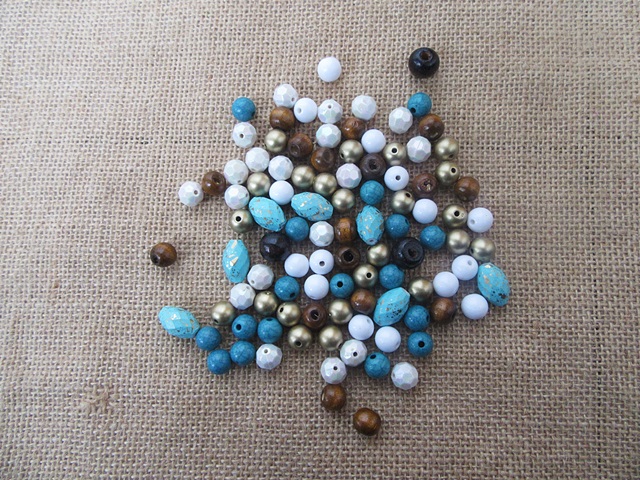 2Packets X 127Grams Plastic Loose Beads Assorted Retail Package - Click Image to Close