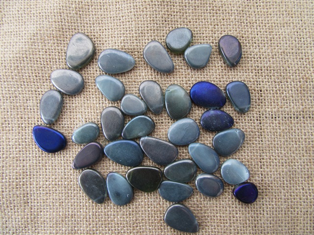 400Grams Teardrop Shape Gemstone Beads Assorted - Click Image to Close