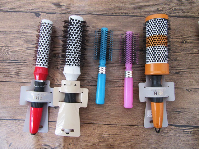 6Pcs Hair Comb Round Hair Roller Comb Hair Styling Drying - Click Image to Close
