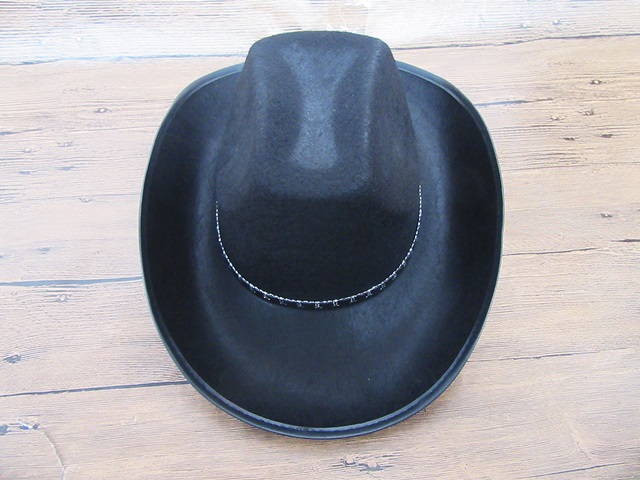 5Pcs Black Cowboy Hats Outdoor Camping Hat Party Favor - Click Image to Close