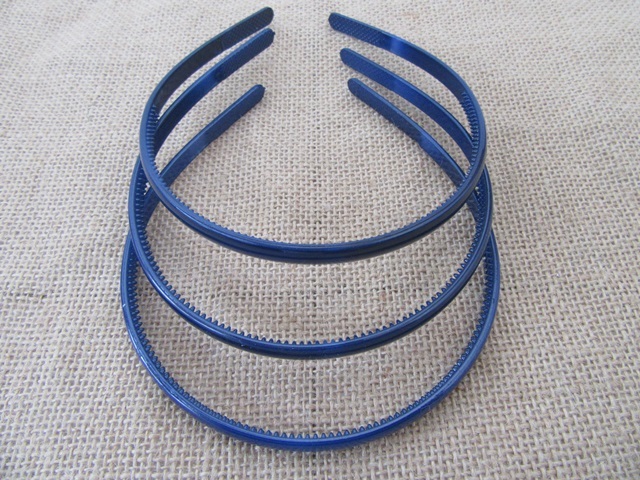 20Pcs Dark Blue Headband Hair Bands Hair Hoops with Teeth 8mm Wi
