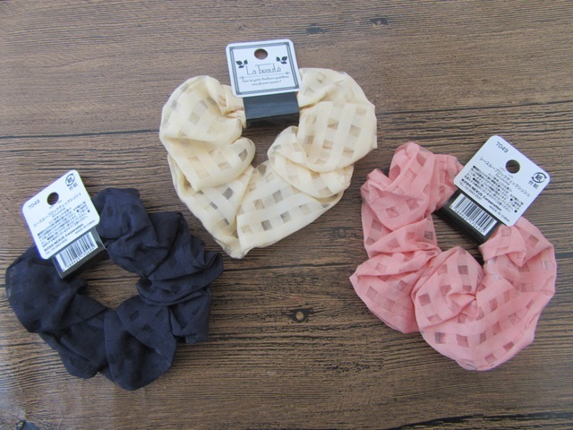 12Pcs Grid Simple Elastic Scrunchies Hair Elastic Mixed - Click Image to Close