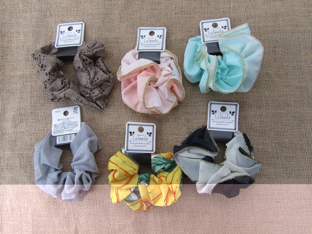 12Pcs Peony Elastic Scrunchies Hair Elastic Mixed 12Pcs Peony Elastic Scrunchies Hair Elastic Mixed
