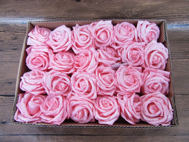 24Pcs Pink Rose Flower Hair Clips Hairclips Hairpins - Click Image to Close
