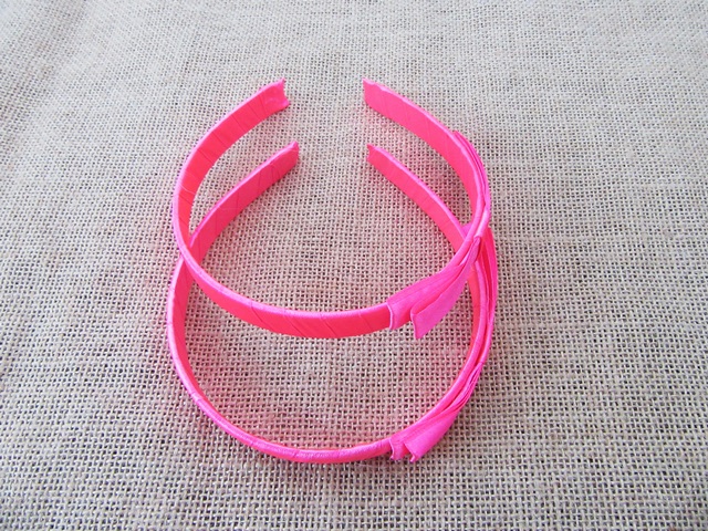 12Pcs Pink Plastic Hairband Headband 15mm Wide for Girls - Click Image to Close