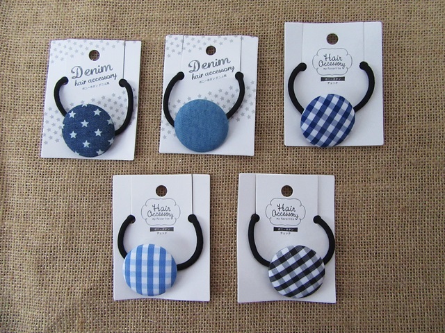12Pcs Hair Ring Tie Hair Band Scrunchie Ponytail Holder Retail P