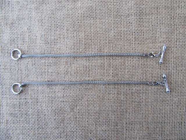 6Packets X 2Pcs DIY Metal Chain Bracelet with Toggle Clasps 6Packets X 2Pcs DIY Metal Chain Bracelet with Toggle Clasps