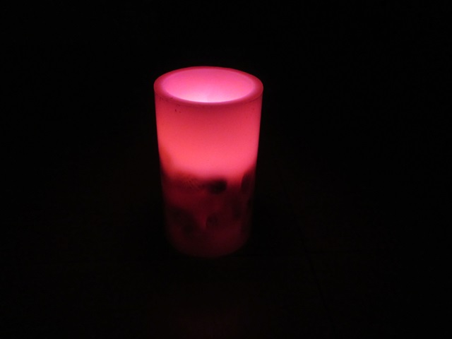 3Pcs Pink Shell Flameless LED Candle Set Electronic Candle - Click Image to Close