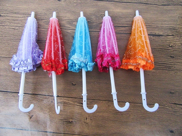 5X Foldable Mini Lace Umbrella Parasol Wedding Party Decor - Click Image to Close