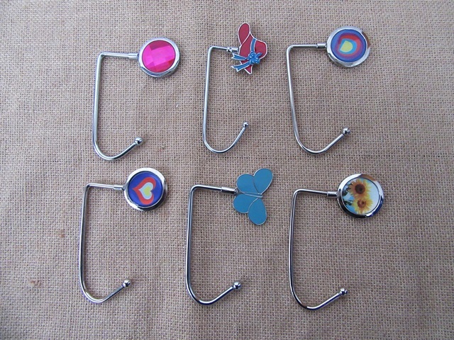 12Pcs Hand Bag Holder Hook Hanger Assorted