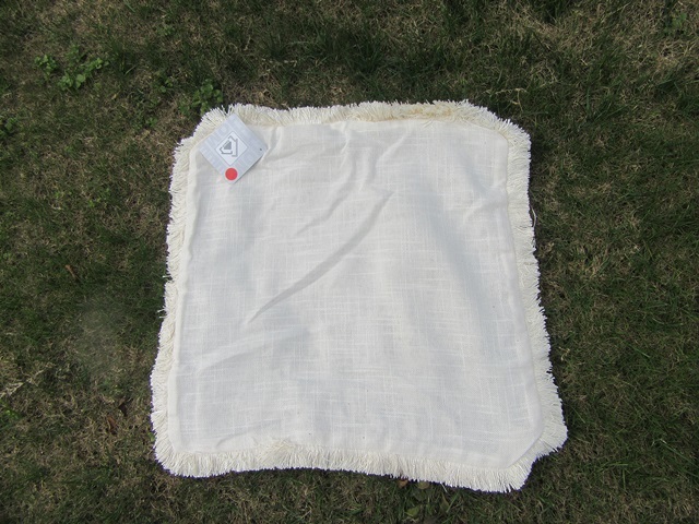 1Pair (2Pcs) Ivory Plain Linen Cushion Covers Throw Pillow Cases