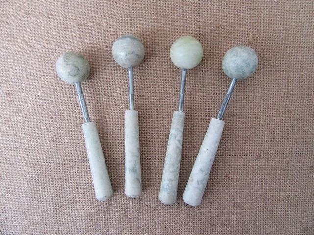 4X Body Massage Stone Ball Spring Knock Back Hammer