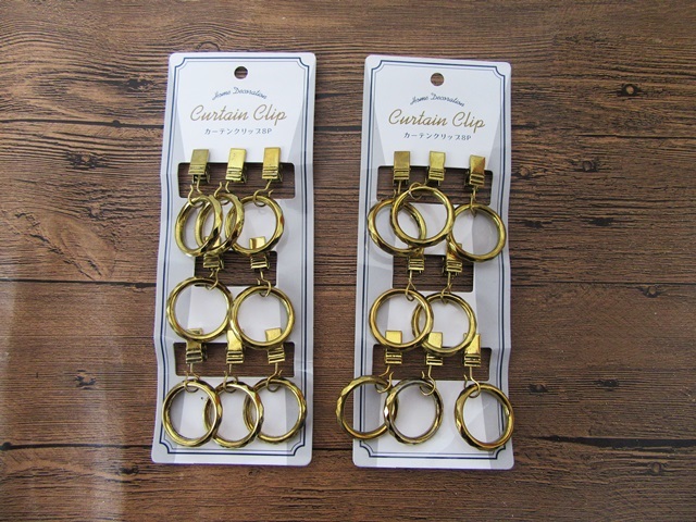 6Sheets x 8Pcs Curtain Clip Rod Ring Net Rail Pole Clip