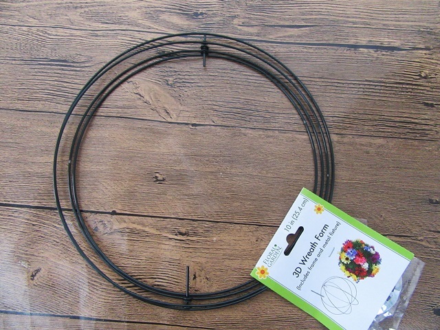 4Pcs Round Wire Wreath Frame Floral 3D Wreath Form 25.4cm 4Pcs Round Wire Wreath Frame Floral 3D Wreath Form 25.4cm