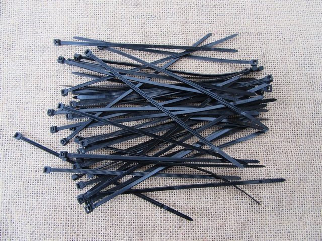 500Pcs Black Color Nylon Cable Ties 180x4mm - Click Image to Close