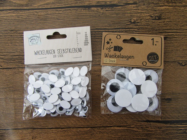 12Packets Adhensive Googly Eyes Movable Eyes Craft Accessory - Click Image to Close