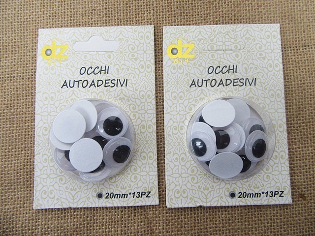 12Sheets Adhensive Googly Eyes Movable Eyes Craft Accessory Mixe 12Sheets Adhensive Googly Eyes Movable Eyes Craft Accessory Mixe