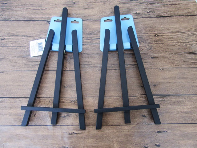 2X Wooden Black Artist Easel for Drawing Painting - Click Image to Close