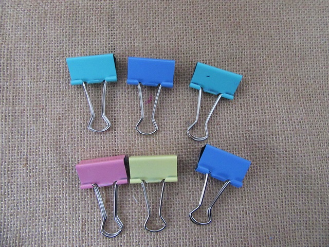 4x12Pcs Binder Clips File Paper Clip Stationary Office Use - Click Image to Close