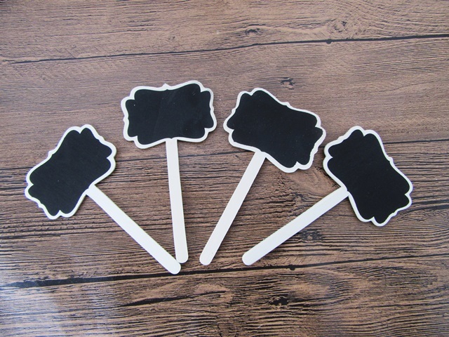 24Packets X 4Pcs Mini Blackboard Display Sign Wedding Party Favo 24Packets X 4Pcs Mini Blackboard Display Sign Wedding Party Favo