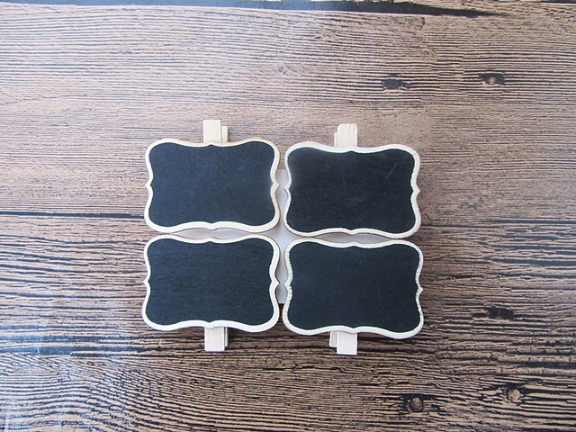 22Pkts X 4Pcs Blackboard Chalkboard Tag Clothes Pins 22Pkts X 4Pcs Blackboard Chalkboard Tag Clothes Pins