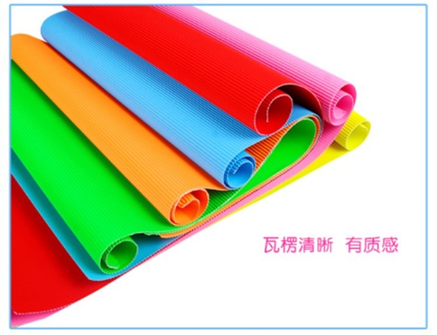 6Pcs Colorful Corrugated Paper Thick Cardboard Craft Supply - Click Image to Close