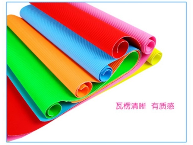 6Pcs Colorful Corrugated Paper Thick Cardboard Craft Supply - Click Image to Close