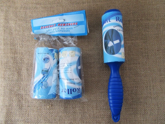 4Sets Lint Roller + Sticky Refill Rolls Pet Hair Dust Lint Remov 4Sets Lint Roller + Sticky Refill Rolls Pet Hair Dust Lint Remov