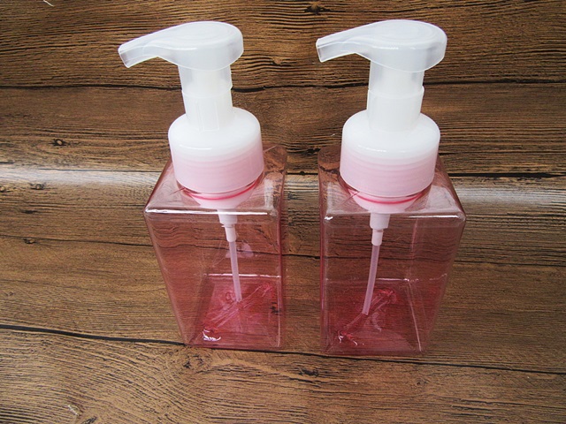 4Pcs Pink Comestic Shampoo Lotion Refill Press Bottle 460ml - Click Image to Close
