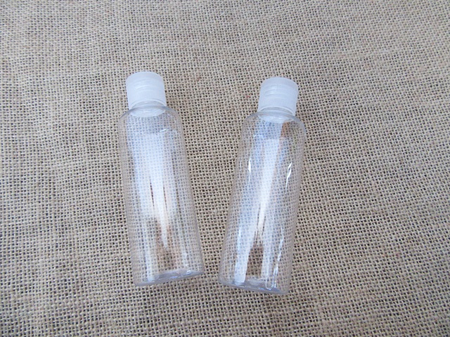 12Pcs Clear Barber Comestic Press Bottle 100ml - Click Image to Close