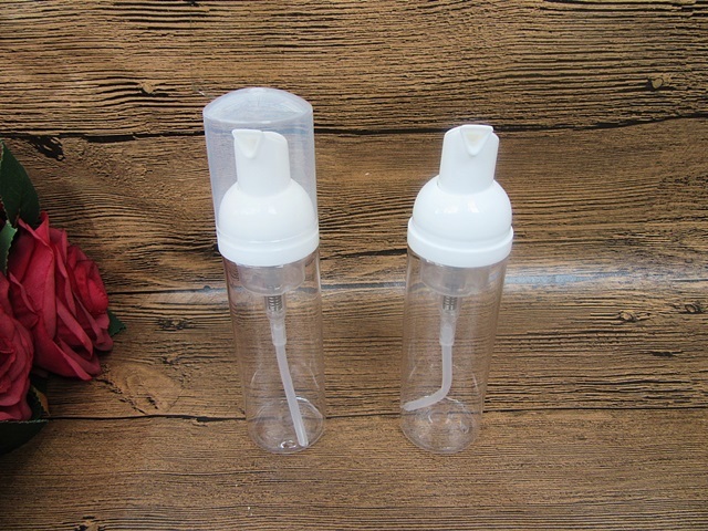 12Pcs Clear Barber Comestic Pump Press Bottle 60ml - Click Image to Close