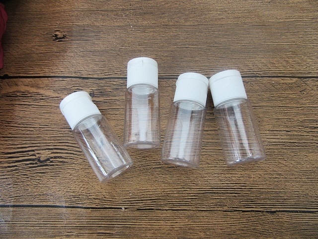 24Pcs Clear Barber Comestic Press Application Bottle 14ml - Click Image to Close