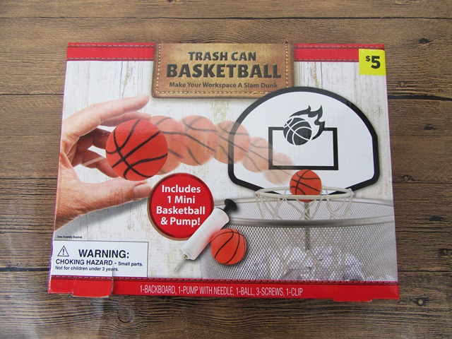 1Set Indoor Mini Basketball Can with Basketball & Pump for Kids - Click Image to Close