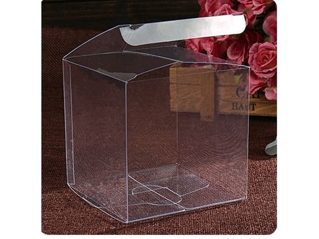 50X Bomboniere Clear Gift Box Wedding Favor 80x80mm - Click Image to Close